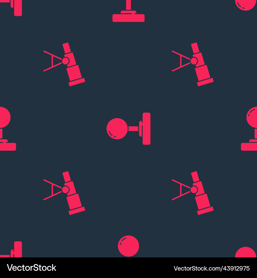 Set telescope and joystick on seamless pattern Set telescope and joystick on seamless pattern Vector Image