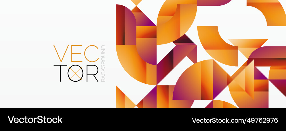 Assorted geometric shapes unite in a minimalistic Assorted geometric shapes unite in a minimalistic vector image
