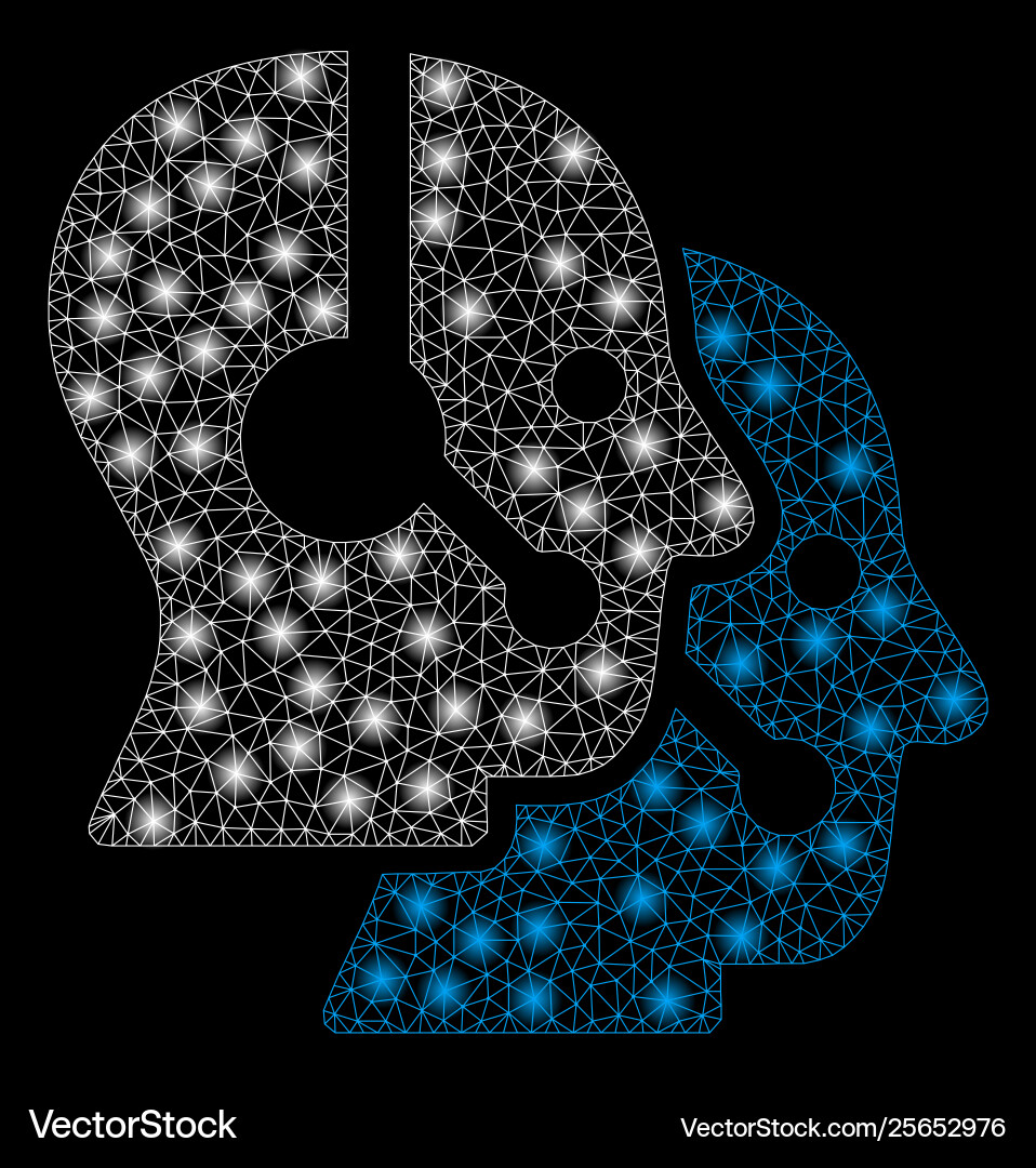 Bright mesh network call center operators Bright mesh network call center operators Vector Image
