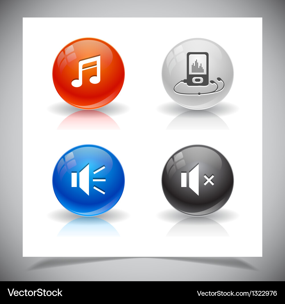 Buttons for web vector image