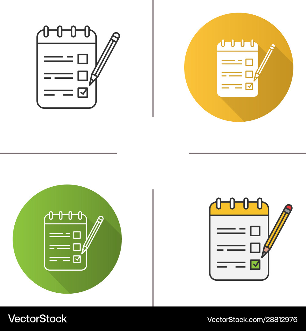 Checklist Icon - To Do List vector image