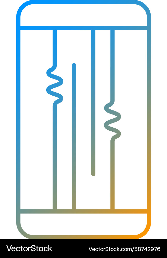 Display or lcd issues gradient linear icon Display or lcd issues gradient linear icon Vector Image