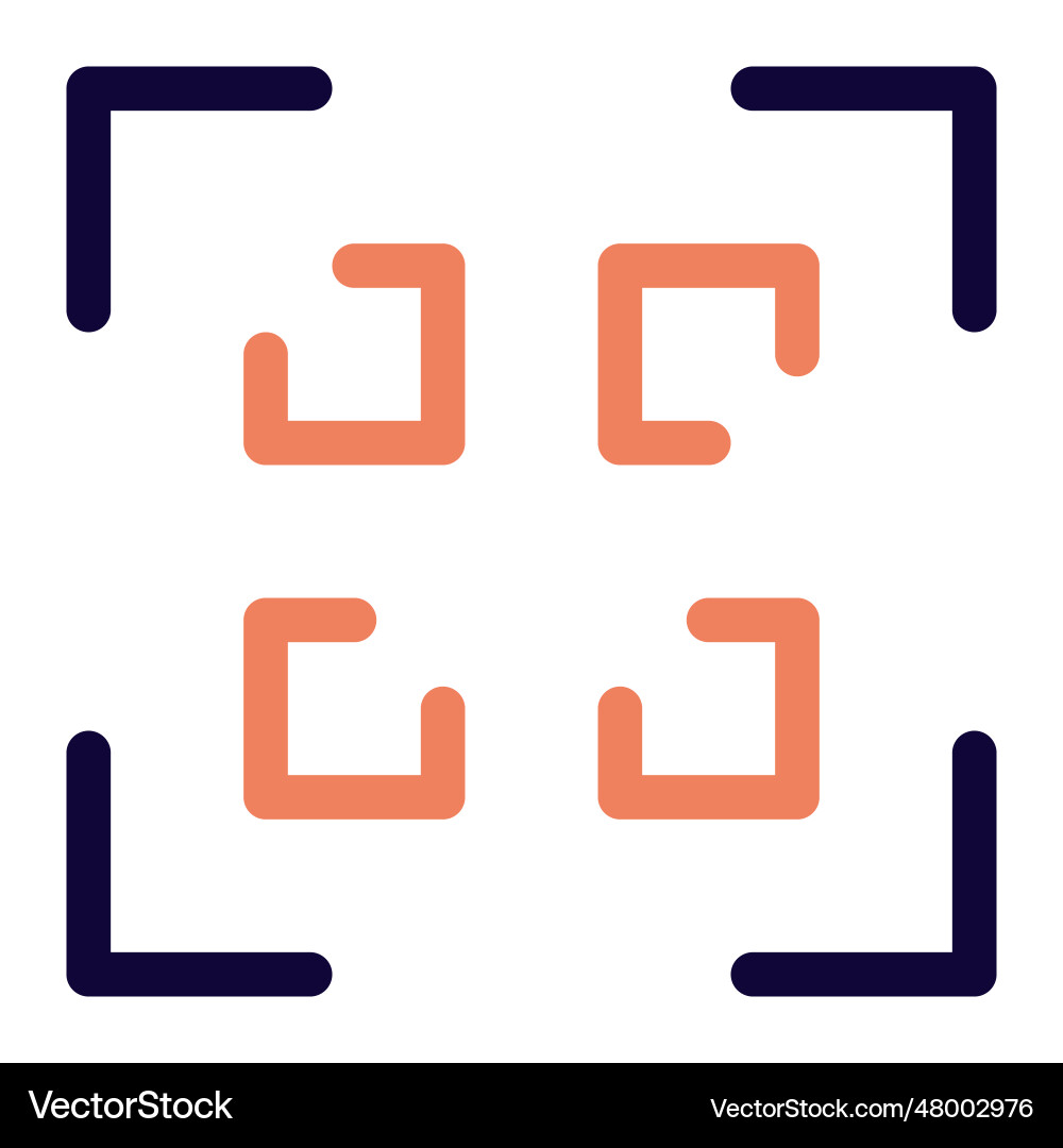 Set of information infused via qr code vector image