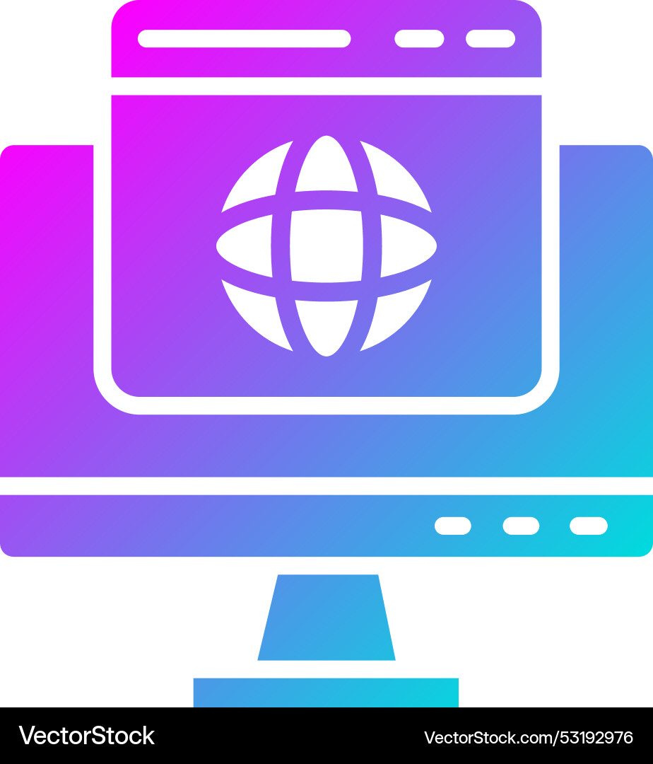 Web browser icon design Vector Image