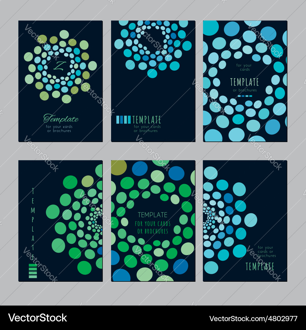 Abstract circle pattern on a dark vector image