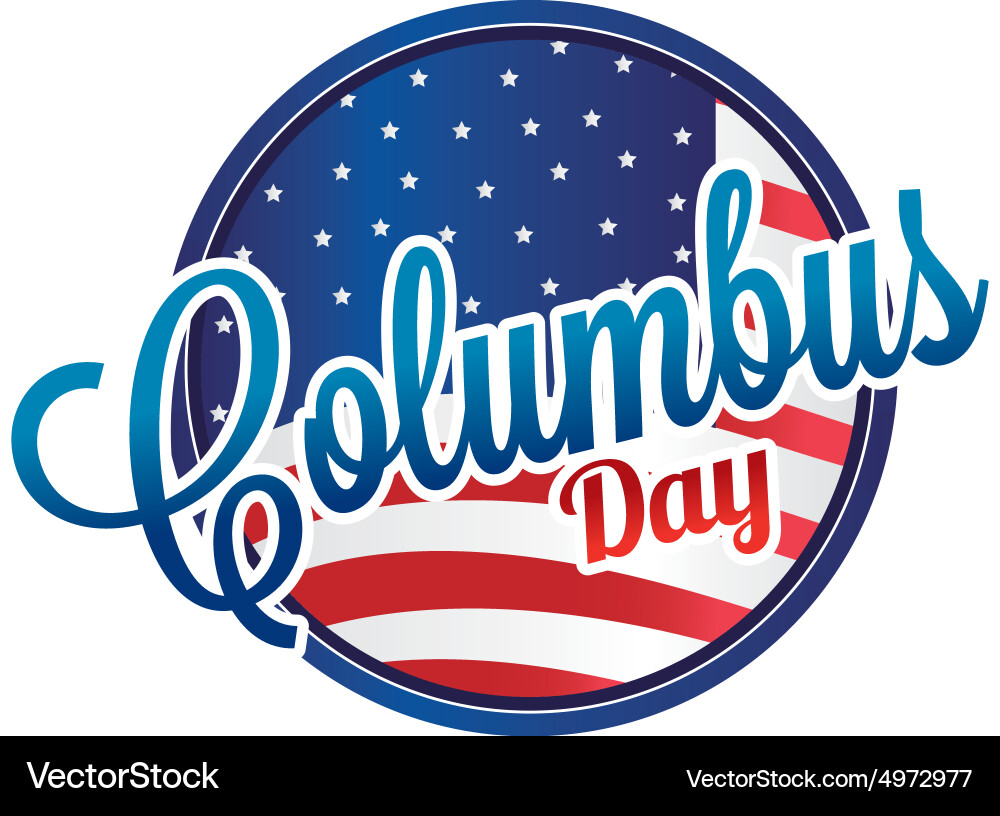 Abstract columbus day object on a white background Abstract columbus day object on a white background vector image