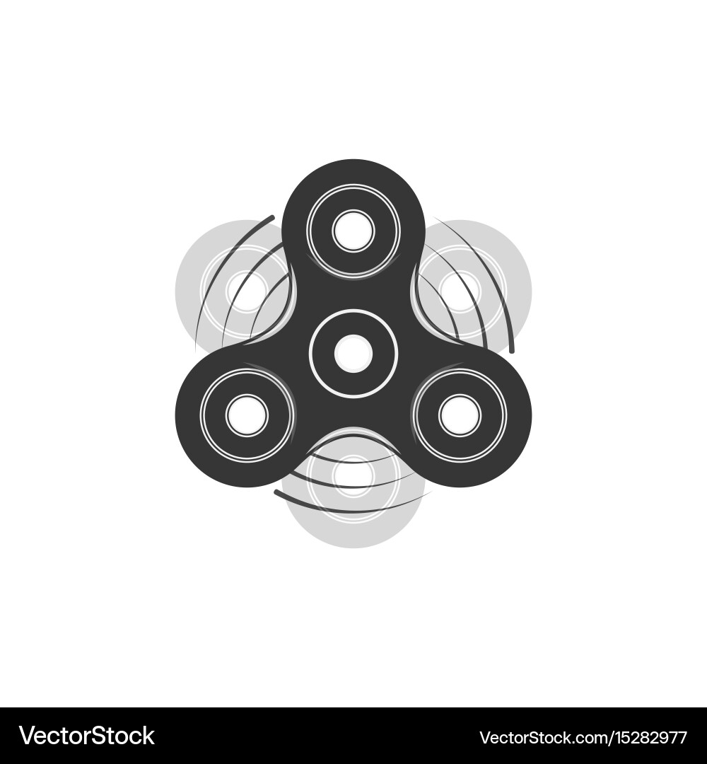 Fidget spinner graphic element template Vector Image