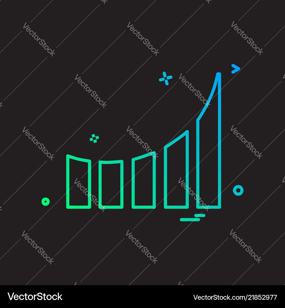 Graph Icon Set vector image