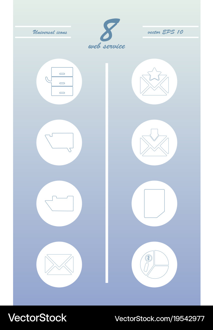 Service line icons set vector image