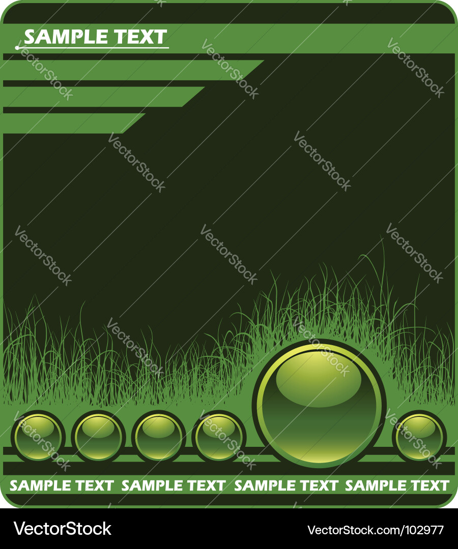 Web background with grass Vector Image
