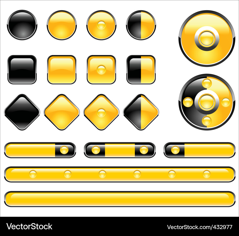 Web Button Collection vector image