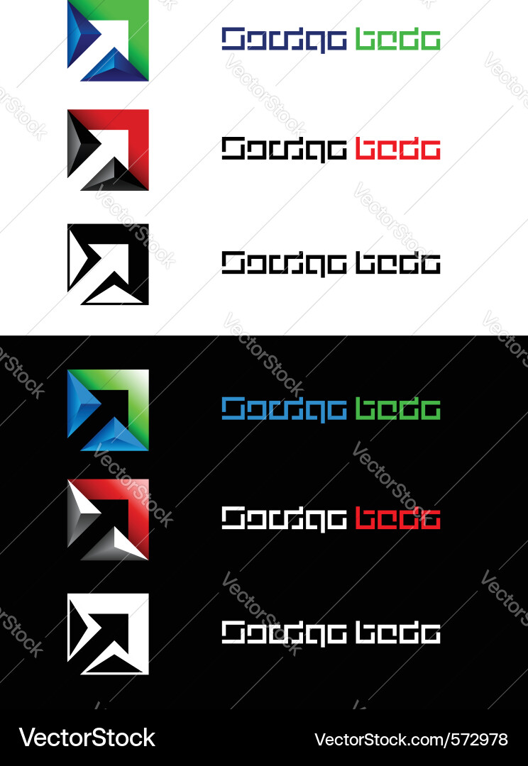 Arrows design element vector image