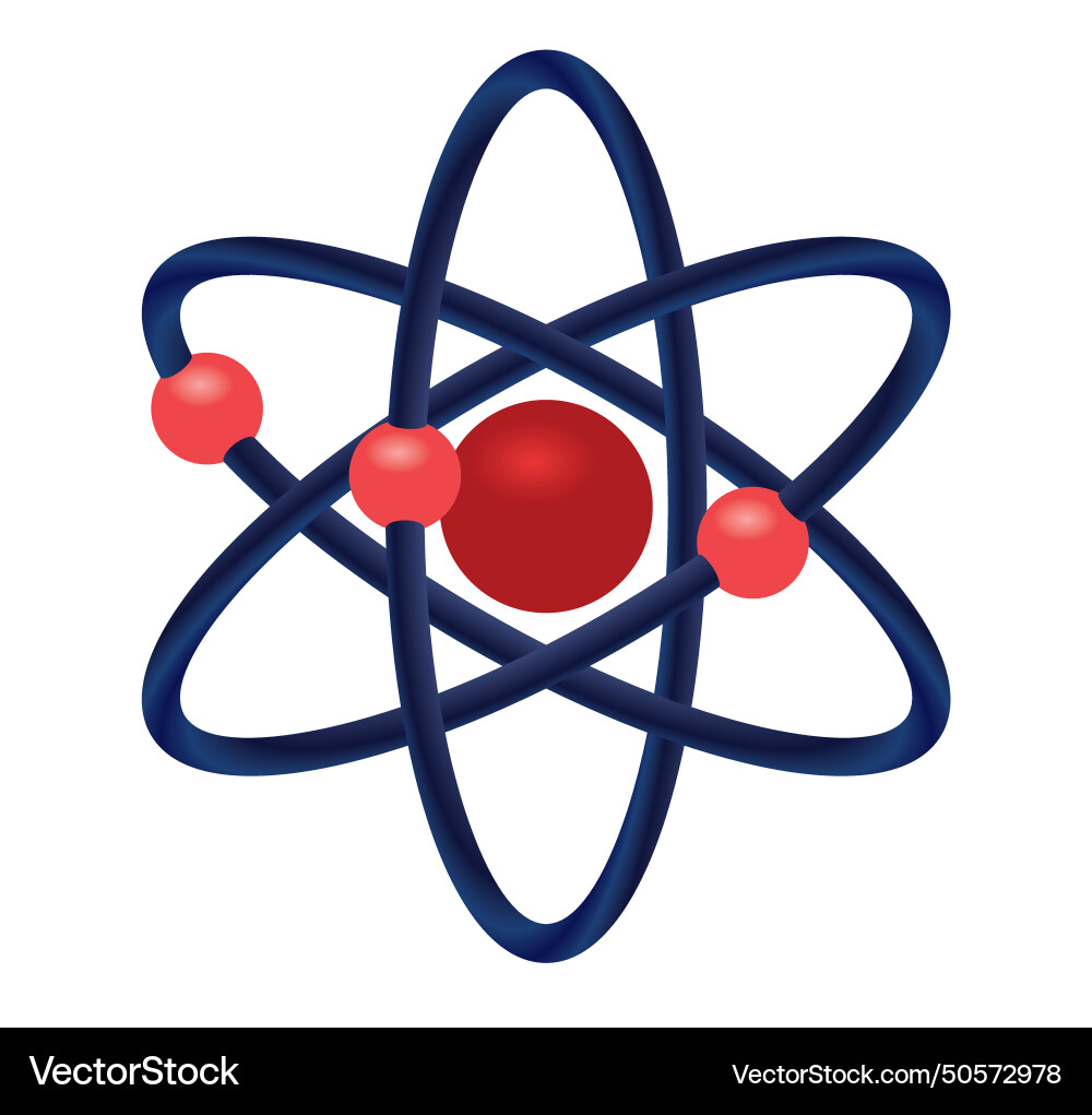 Atomic structure model Vector Image