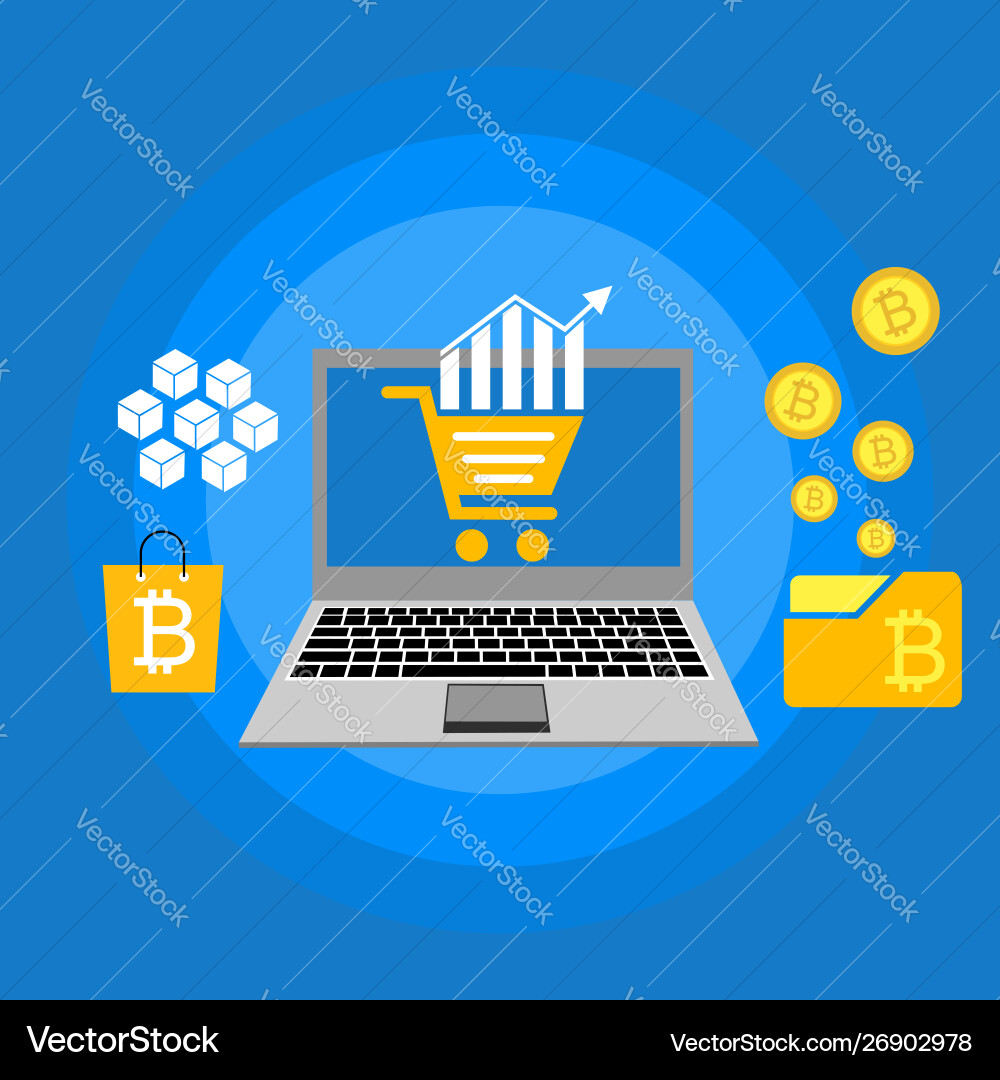 Blockchain scheme mining crypto currency server – Royalty-Free Vector |  VectorStock