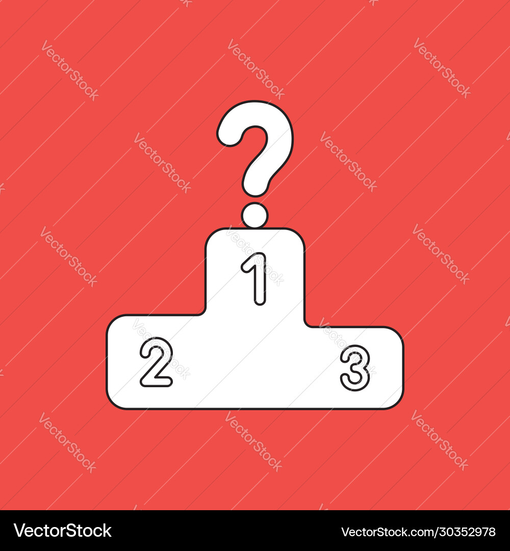 Concept podium for first second and third Concept podium for first second and third vector image