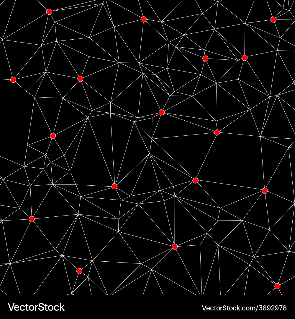 Geometric Triangle Grid Background vector image