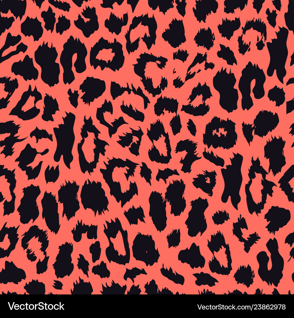 Leopard Print Seamless Pattern vector image