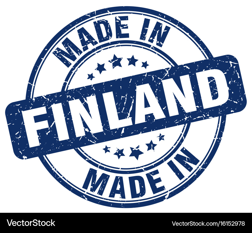Made in finland Royalty Free Vector Image - VectorStock