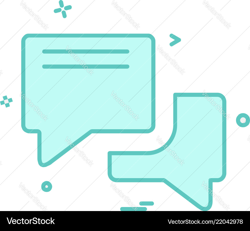 Message icon design Vector Image