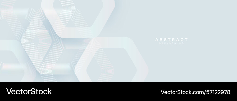 Minimalistic abstract background with hexagonal vector image