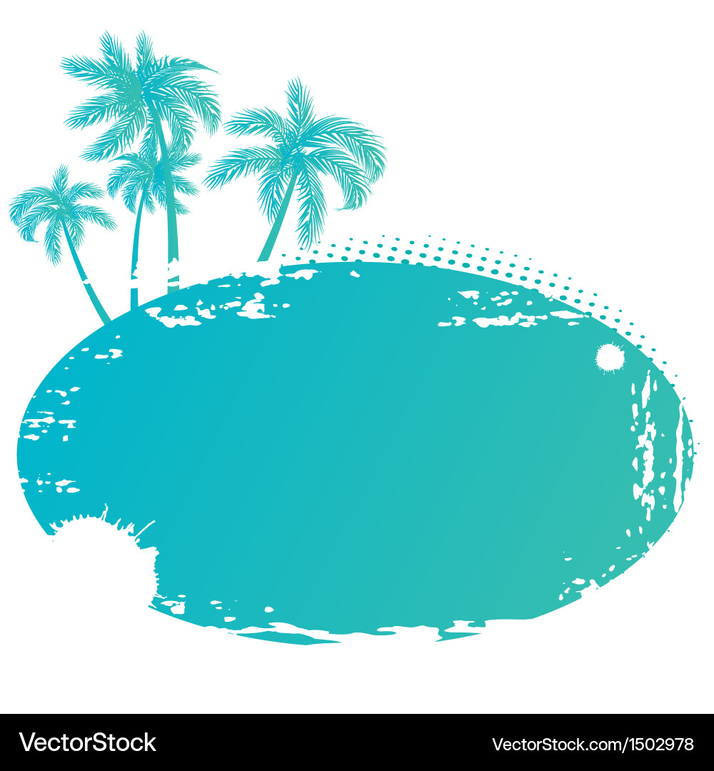 Sommer Tropisches Banner Vektorbild