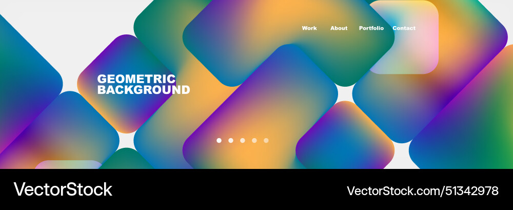 Square internet web page design template Square internet web page design template vector image