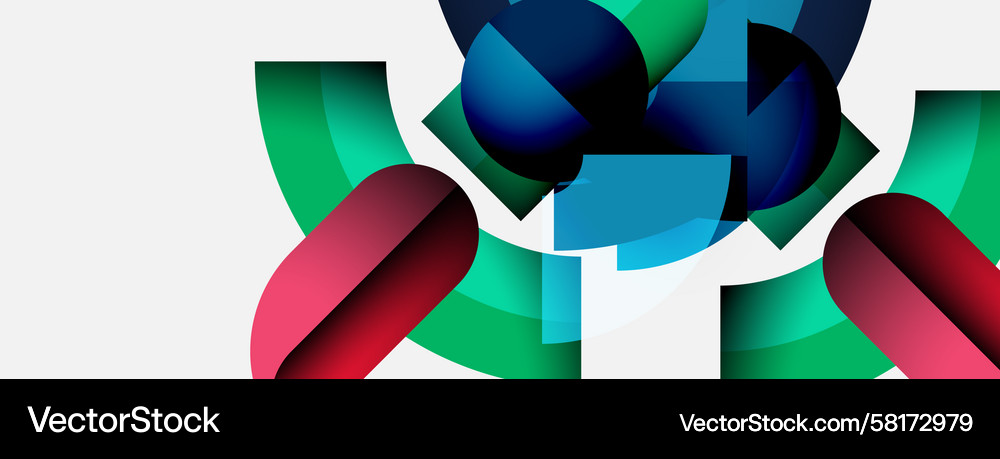 Abstract Color Overlap Vector Image