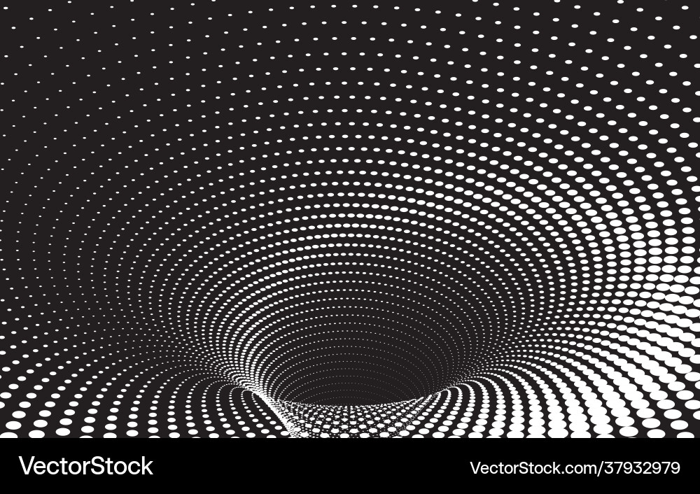 Abstrakte Wormhole Tunnel Vektorbild