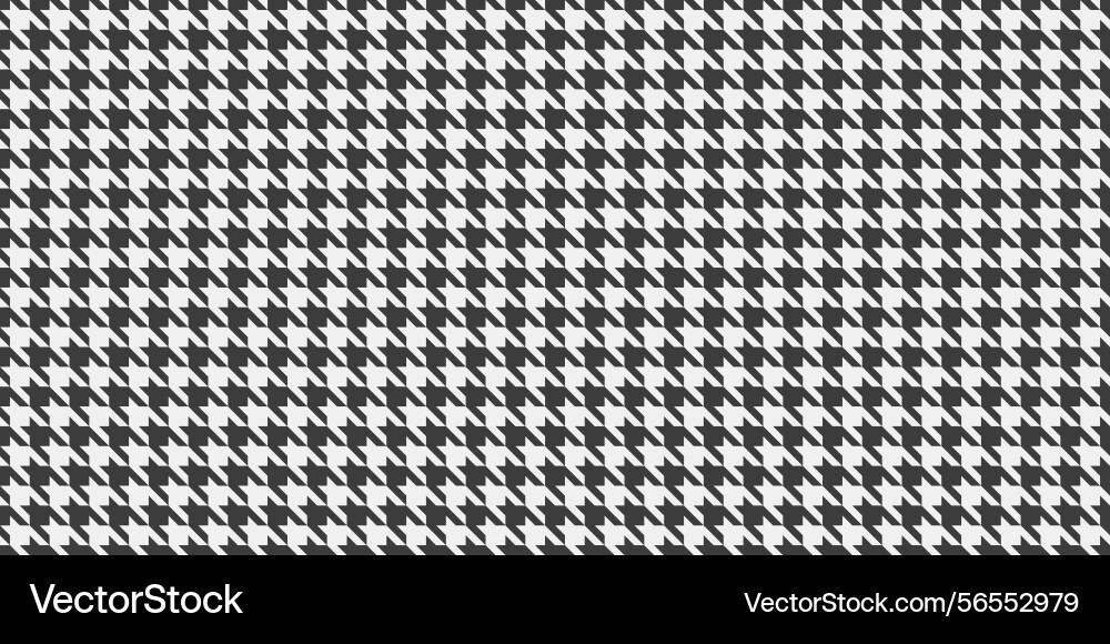 Classic houndstooth pattern in monochrome elegant Vector Image