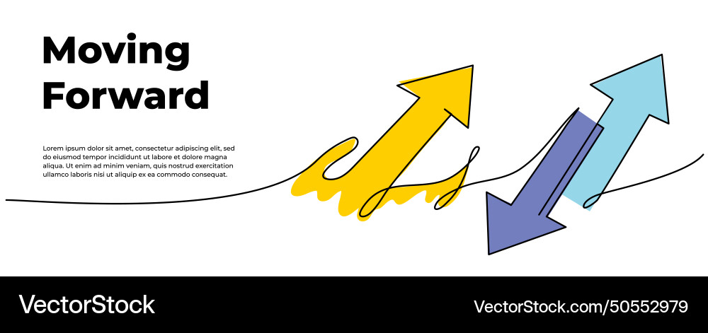 Continuous line design of arrows pointing up Continuous line design of arrows pointing up vector image