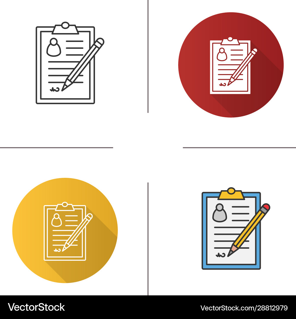 Signed document icon Signed document icon vector image