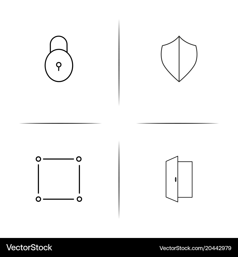 Web und Text einfache lineare Icon setsimple Umriss vektorbild