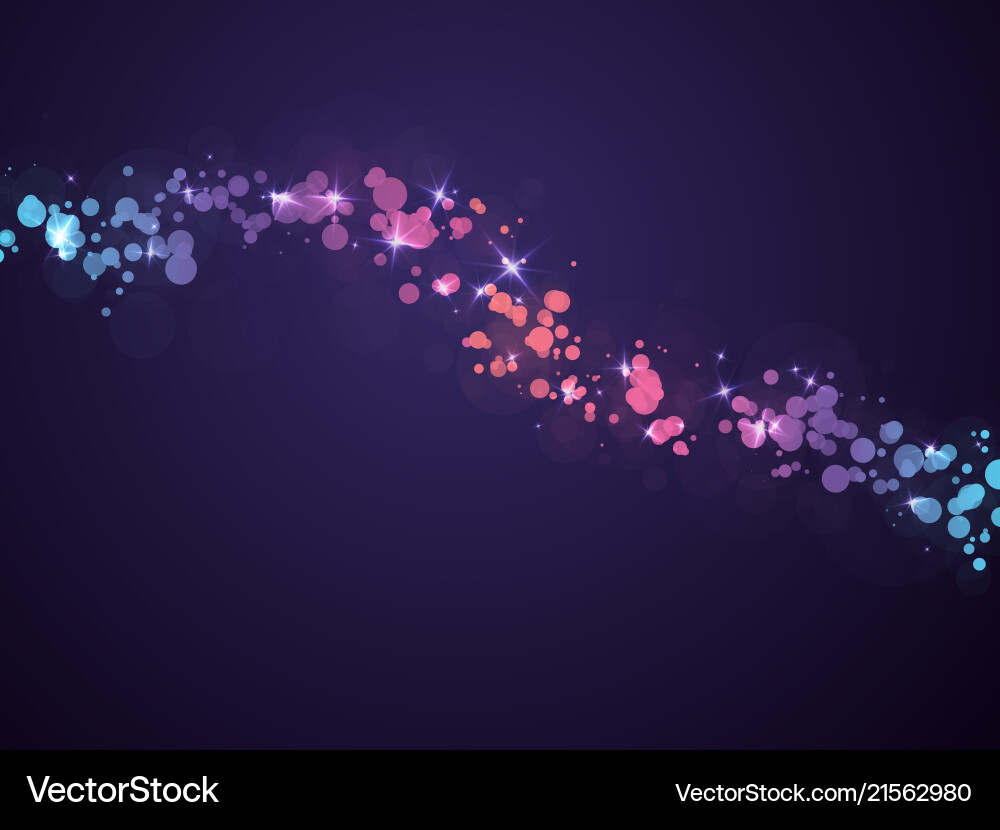 Abstract Bokeh Wave Background vector image