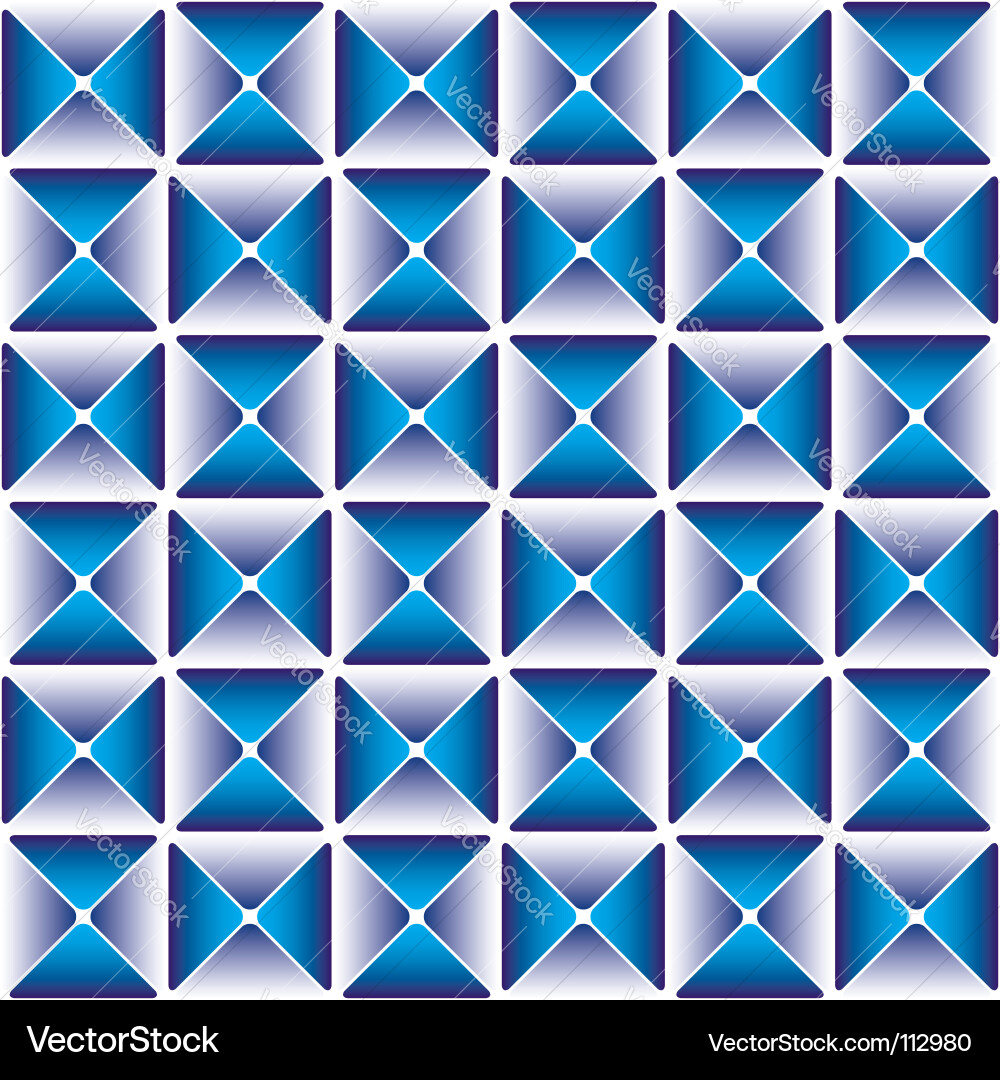 Cyan and Violet Cube Pattern vector image