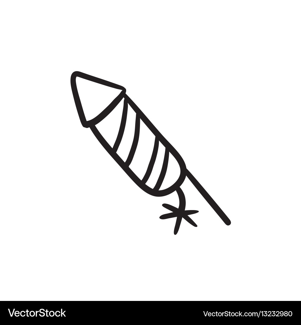 Firework sketch icon Vector Image