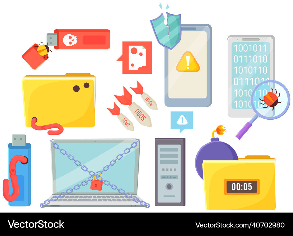 Hacker Internet Computer Sicherheitstechnologie Wohnung Hacker Internet Computer Sicherheitstechnologie Wohnung vektorbild