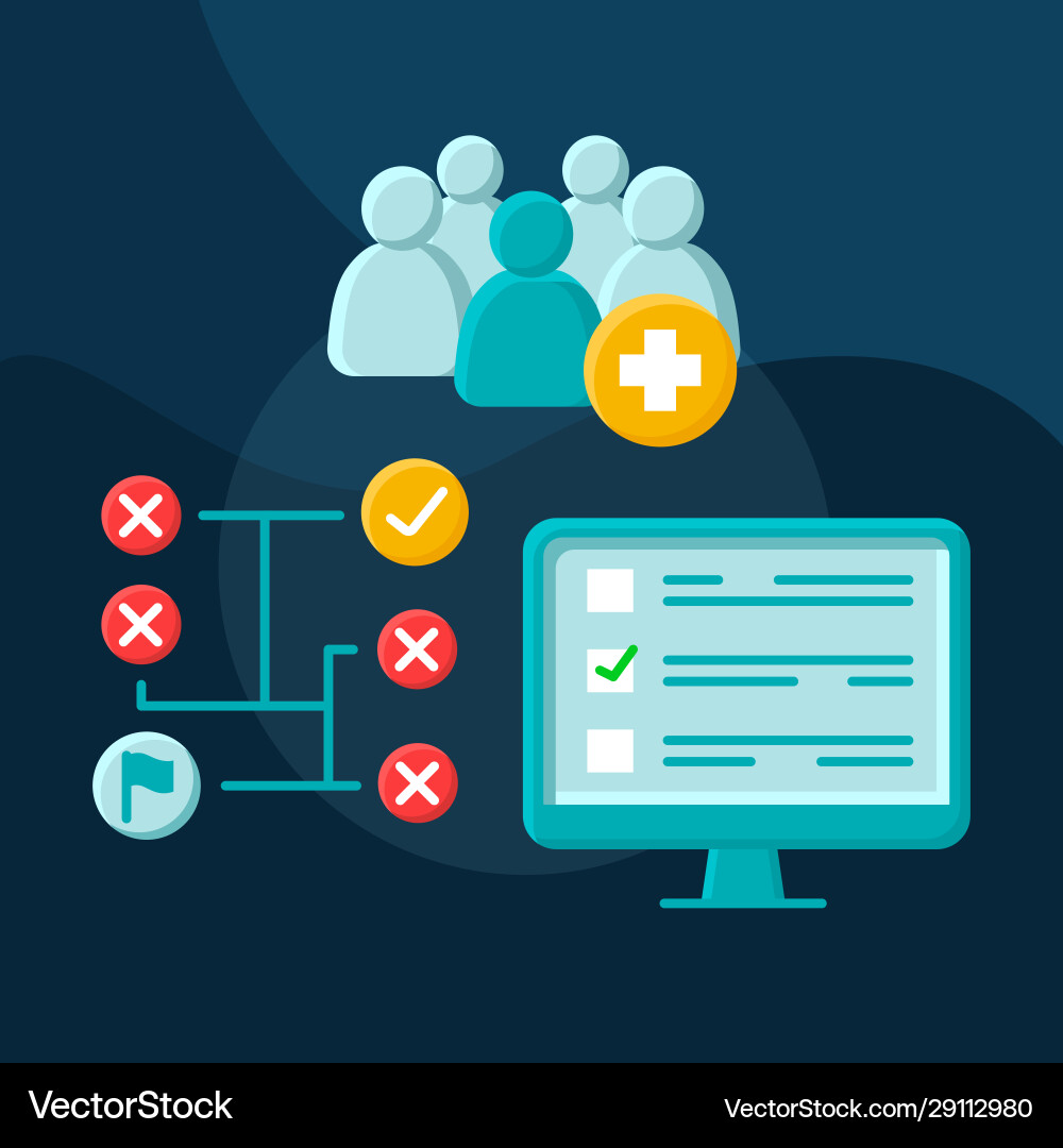 Internship program flat concept icon Vector Image