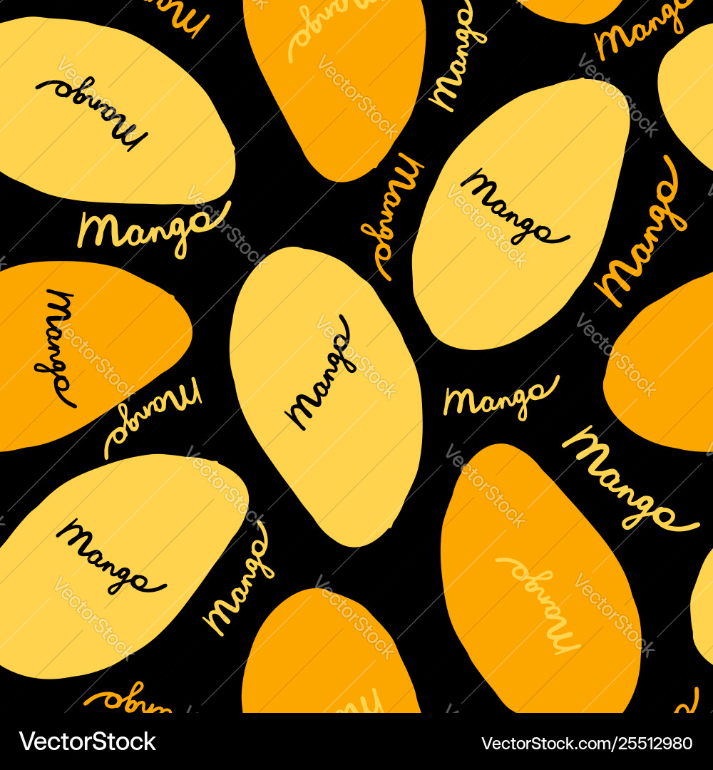Mango seamless pattern for your design Mango seamless pattern for your design vector image