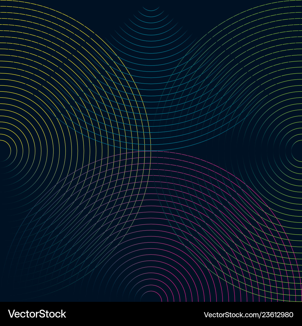 Multicolored lines concentric colorful Multicolored lines concentric colorful vector image
