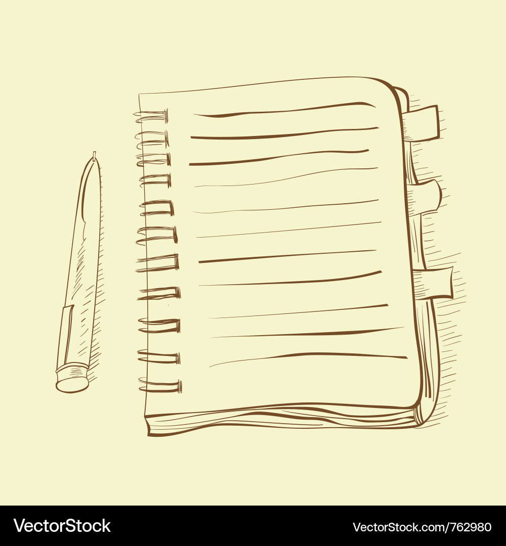 Notebook Sketch vector image