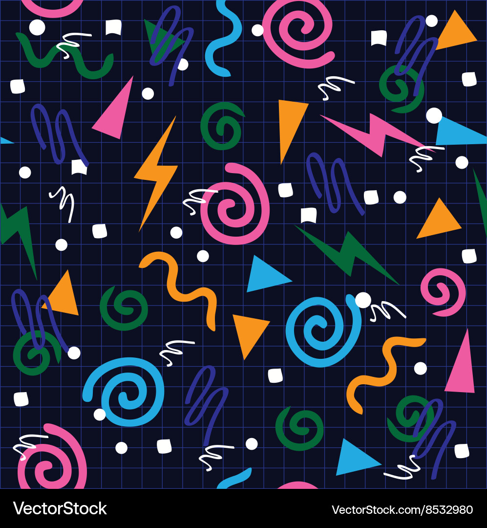 Retro Geometric Pattern vector image