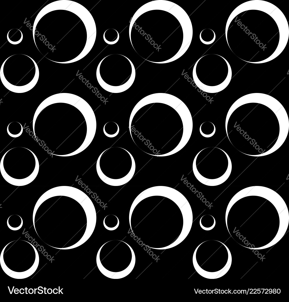 Seamless pattern with interlocking circles art Seamless pattern with interlocking circles art vector image