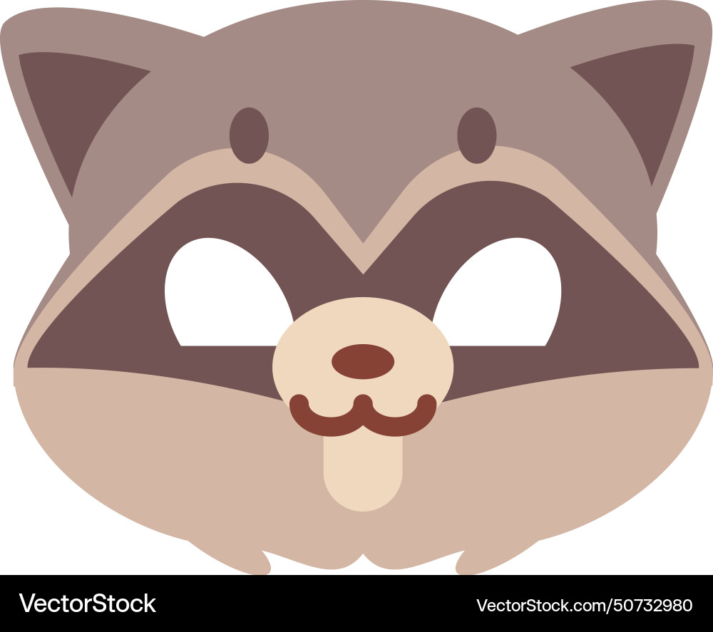 Waschbär Maske Party Maskottchen lustiges Kinderkostüm Waschbär Maske Party Maskottchen lustiges Kinderkostüm vektorbild