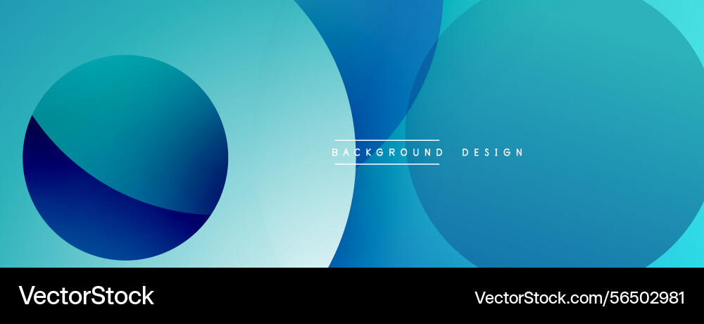 Abstract blue circles overlap creating gradient Abstract blue circles overlap creating gradient vector image