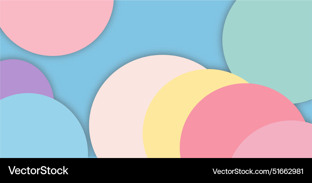 Abstract circles gradient background Vector Image