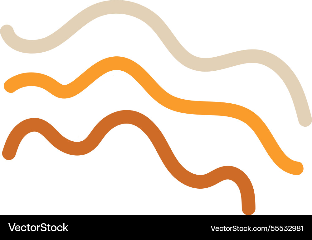 Abstract lines wavy parallel dynamic flow Vector Image