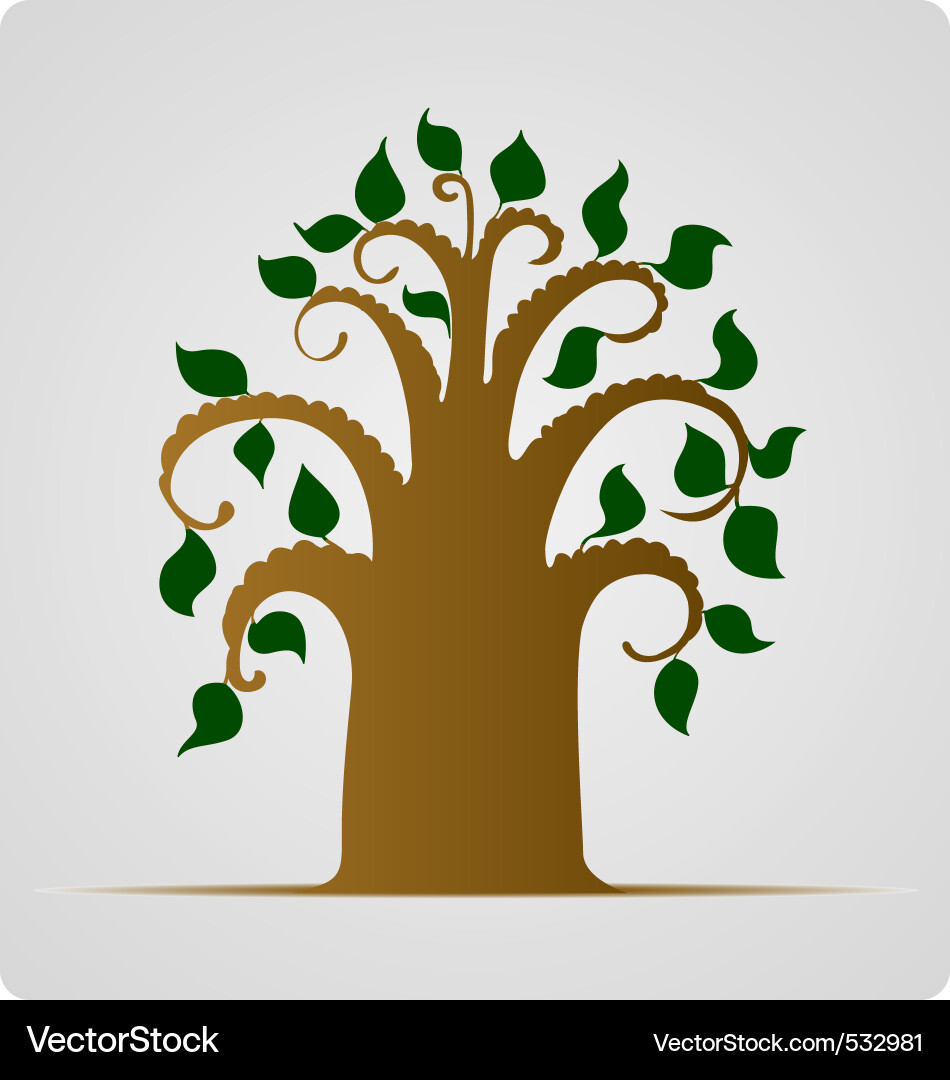 Abstract tree vector image