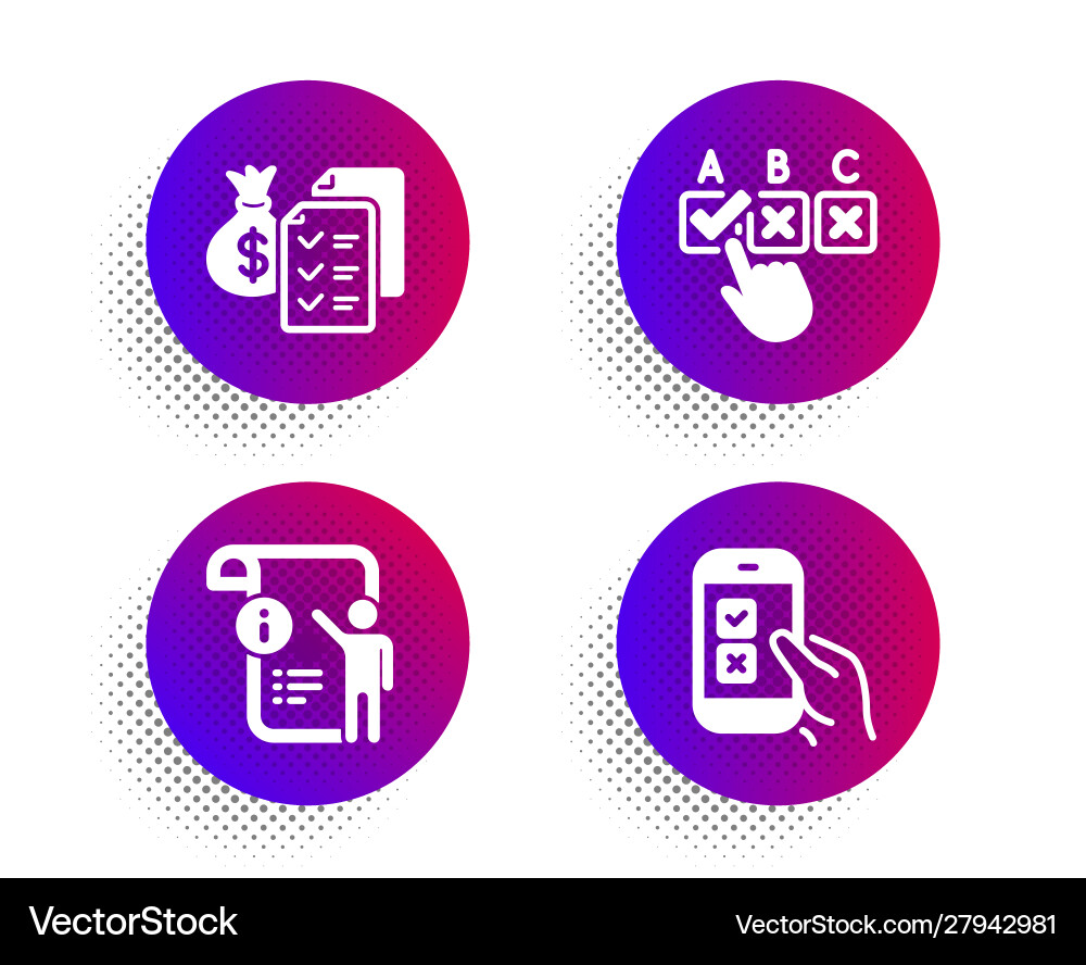Accounting wealth manual doc and correct checkbox Accounting wealth manual doc and correct checkbox vector image