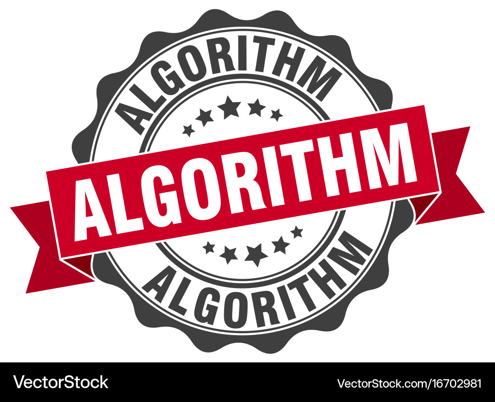 Algorithm stamp sign seal Vector Image