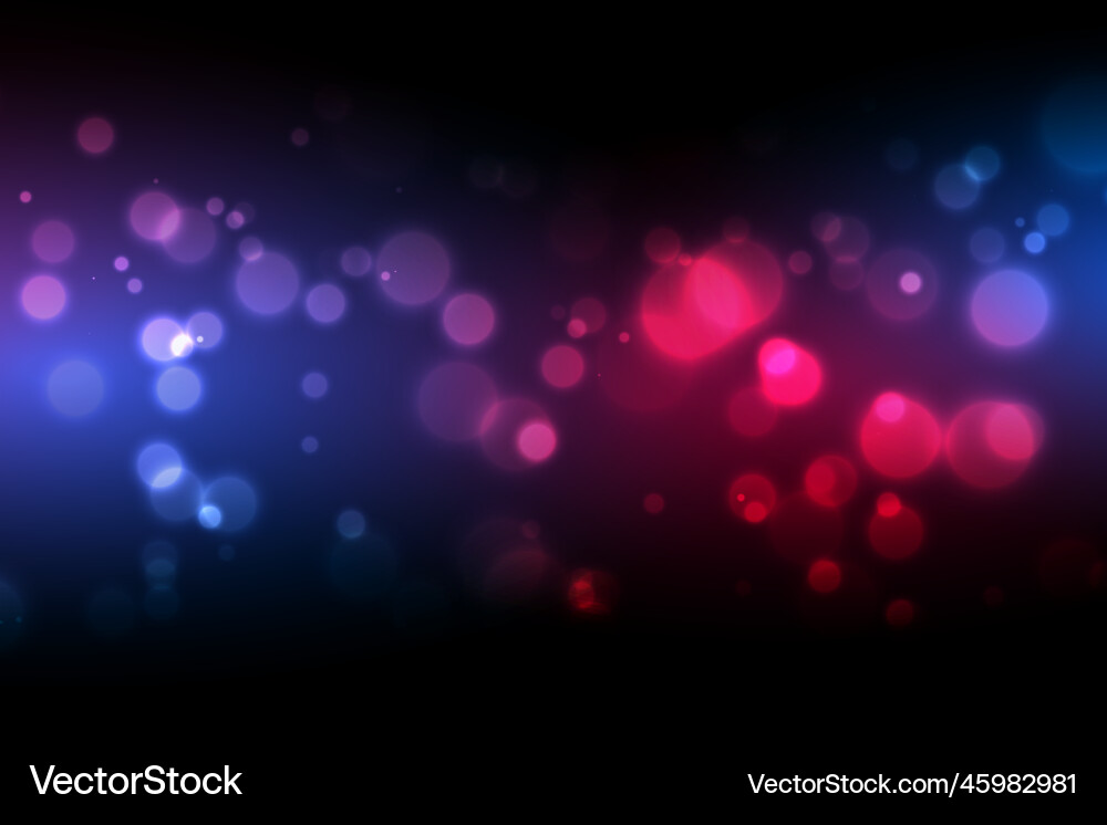 Bokeh background with colorful light effect design Vector Image